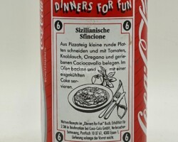 CCC580 Coca-Cola Original "Dinners for Fun 6 Sizilianische Sfincione" 1992 Germany 330ml 2 EURO Coke can collector, Coca-Cola Collection, Coke Collector