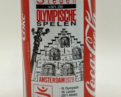 CCC613 Coca-Cola Original "Stede van de olympische Spelen - Amsterdam 1928" 1992 Netherlands 330ml 2 EURO Coke can collector, Coca Cola Collection, Coke Collector
