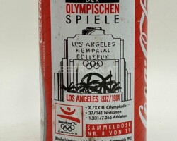 CCC617 Coca-Cola Original "Gastbeber der Olympischen Spiele - Los Angeles 1931/1984 Sammeldose 8 von 19" 1992 Germany 330ml 2 EURO Coke can collector, Coca Cola Collection, Coke Collector