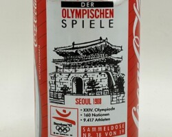 CCC621 Coca-Cola Original "Gastbeber der Olympischen Spiele - Seoul 1988 Sammeldose 18 von 19" 1992 Germany 330ml 2 EURO Coke can collector, Coca Cola Collection, Coke Collector
