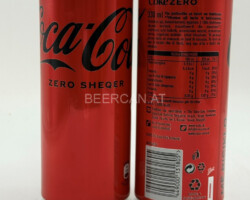 CCC656 Coca-Cola Zero Sheqer 2025 Albania 330ml Slim 2 EURO Coke Can Collection Albania,, Australian Coke Can Collector