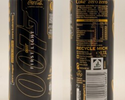 CCC670 Coca-Cola Zero Koffein, Zero Zucker Limited Edition 007 First Light 2026 Germany 330ml 4 EURO, Coke Can Collection Austria, Coca-Cola Dosen Sammlung