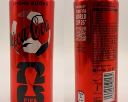 CCC682 Coca Cola Zero Fifa World Cup 26 2026 Vietnam 320ml 3 EURO, Coce Can Collection