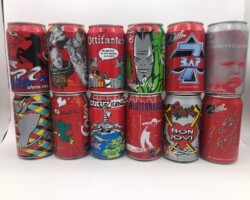 CCS003 Coke is the music Editon 1995 Germany 12 can set 24 EURO Coke can colection, coke can set, coke collector