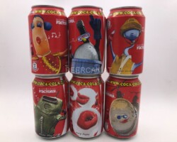 CCS013 Happiness Factory Set 2009 Belguium 12 EURO Coke can collector Coke Can Collector