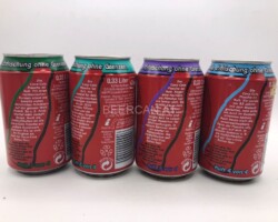 CCS014 Erfrischung ohne Grenzen 1-4 Set 2009 Germany 8 EURO (Single cans available, please ask) Coke can collector Coke Can Collector
