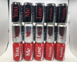 CCS015 Share a Coke Edition 3x5 cans 2013 Belgium 15 EURO Coke can collector Coke Can Collector