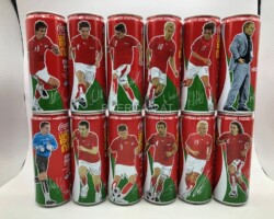 CCS030 UEFA Euro 2008 Austrian National Team (with Trainer) Set 2008 Austria 24 EURO Coke can collector Coke Can Collector