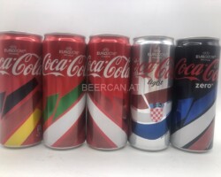 CCS035 Euro 2016 Edition 3x Classic, 1x Light 1x Zero 2016 Austria 12 EURO Coke can collector Coke Can Collector