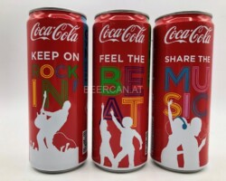 CCS043 My Coke Music Edition 1-3 2013 Austria 8 EURO Coke can collector Coke Can Collector