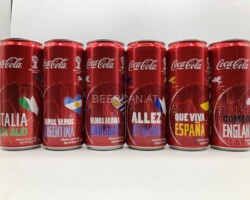CCS045 FIFA World Cup Brasil 6 Cans out of 8 Set 2014 Italia 12 EURO Coke can collector Coke Can Collector