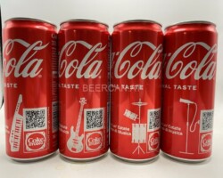 CCS058 Coca Cola Musica Edition 4 Can Set 2022 Italia 8 EURO Coke can collector Coke Can Collector