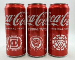 CCS063 Coca Cola Avengers Edition 3 Can Set 2023 Austria 9 EURO Coke can collector Coke Can Collector