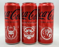 CCS064 Coca Cola Zero Avengers Edition 3 Can Set 2023 Austria 9 EURO Coke can collector Coke Can Collector