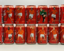 CCS073 Coca-Cola Original "World Cup Set" 1998 Netherlands 14 Can Set 30 EURO Coke can colection, coke can set, coke collector