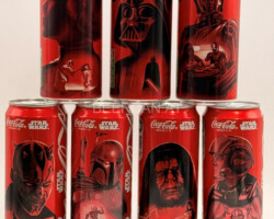 CCS087 Coca-Cola Star Wars Edition 2025 HUNGARY 330ml 7 Can Set 15 EURO Coke Can Collector Hungary, Coke Collection Europe, Austrian Coca Cola Collector