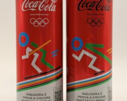 CCS088 Coca-Cola Winter Olympic Edition 2026 ITALY 330ml 2 Can Set 6 EURO, Coke Can Collector Italy, Coke Collection Europe, Austrian Coca Cola Collector