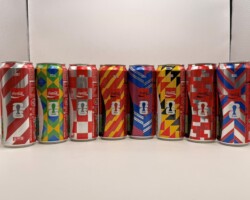 CCS090 Coca-Cola FIFA Soccer World Cup 2026 Edition AUSTRIA 330ml 8 Can Set 32 EURO Cocke Can Set Austria, Can Collection Austria