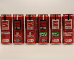 CCS092 Coca-Cola On Tour Edition 2026 ROMANIA 330ml 6 Can Set 24 EURO Cocke Can Set Romania, Can Collection Romania