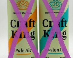 CRO055-056 Craft King Pale Ale Premium Craft Beer, Craft king Session IPA Premium Craft Beer 0,5L, Crioatian Craft Beer, Croatia Beer Can Collection, Kroatische Bierdose