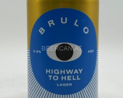 CRO059 Brulo Highway to Hell Lager 0.0%, Croatian beer can collection, Bierdosensammler Kroatien