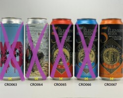 CRO063-067 XO Punk is not dead, Nikola Draft Beer, 5th Element American Blonde ale, 5th Element Ale 6 lager, 5th Element Imperial India Pale Ale, Croatian beer can collection, beer can from Croatia, Croatia Beer Can Collector, Kroatische Bierdosen, Bierdose Kroatien
