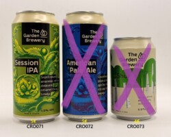 CRO071-073 The Garden Brewery Session IPA 440ml, The Garden Brewery American Pale Ale 440ml, The Garden Brewery Shuma IPA, Croatoian Craft Beer, Croatia Beer Can Collector, Kroatische Bierdosen, Bierdose Kroatien