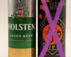 CRO079-080 Holsten Lager Beer, 5th Element Beer Imperial India Pale Ale IIPA 7,5%, Croatian Beer Can, Beer Can Collector Croatia, Beer Can Museum Austria