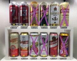 CZE013-024 Budweiser Budvar beer can, Gambrinus Svetly, Gambrinus 10 Original, Smicer 7, Jiranek 13, Gambrinus Premium, Krusovice Svetle,  Czech beer cans, beer can collection Czech, Tschechische Bierdose