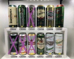 CZE049-060 Samson, Starnczech, Svijany, Staropramen, Starobrno, beer can Czech Republic, beer can collection