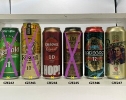 CZE242-247 Bertold 11% Svetly Lezak, Kozel 10% Navic 550ml, Krusovice Original 10 HOP! Edition, Old Prague Lager Beer Export, Radegast 12 Dali Jsme Slovo Edition, Staropramen 12 Football Edition 2024, Czech Beer Can Collector, Czech Craft Beer, Czech Beer Can Limited edition