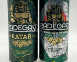CZE264-265 Radegast Ratar, Radegast 10, Czech beer cans, beer can collection Czech, Tschechische Bierdose