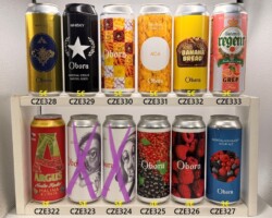 CZE322-333 Argus Nealko Radler Malina & Limeta, Obora Craft Beer Cans, Obora Beer Czech Republic, Tschechische Craft Bierdosen, Beer Can Collection Czech Repaublic, Tschechische Bierdosen
