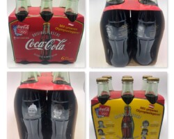 Full Coke 6pack Olympic 2002 Edition Salt Lake 0,25 Austria  Coke Glass Bottle Collector