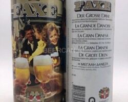 DEN089  Faxe Bermium 1 liter beer can Faxe macht die Musik! Danish 1 liter beer can, beer can collector