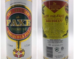 DEN095 Faxe Premium 1 liter beer can, Aktiv mit Faxe Danish 1 liter beer can, beer can collector