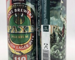 DEN103 Faxe Premium Limited Edition 110 Jahre alt Danish beer can, Bierdose Dänemark, Bierdosensammlung