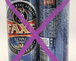 DEN107 Faxe Happy Holiday 1 liter beer can special Edition, Beer Can Museum Austria, Bierdosenmuseum Munderfing