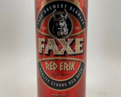 DEN116 Faxe Red Erik 1 Liter can, Denmark beer can, beer can collection, beer can collerctor, Dänische Bierdose, Bierdosensammlung, tin collection