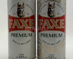 DEN178-179 Faxe Premium White 1 Liter Can 2025, Faxe Premium Limited Edtion 2025, 1 Liter Can, Beer Can Collector, Bierdose Dänemark, Bierdosensammler, Beer Can Museum Austria, Bierdosenmuseum Austria