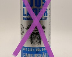 DEN186 Emdbräu Ljus Lager Premium Quality Alc 3,5% Vol 50CL, Beer Can Collector, Bierdose Dänemark, Bierdosensammler, Beer Can Museum Austria, Bierdosenmuseum Austria