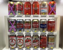 ESP028-045 Cruzcampo Cerveza,Cruzcampo Mondial 2010, Estrella Damm pilsen Extra Dorada,  Estrella Damm, Estrella Damm Light, Damm Bier, Damm Classic, Dorada Cerveza CCC, Viendo! Ya Vamos, 33cl Latas de cerveza españolas, coleccionistas de latas de cerveza Spanish beer can collection Bierdosen Spanienl beer can Spain, Spanish beer can collector, cans Spain, beverage can Spain, lata de cerveza españa, coleccionista de latas de cerveza española, latas españa, lata de bebida españa