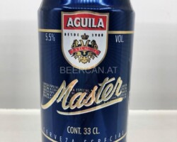 ESP081 Aguila MAster Spain beer can Latas de cerveza españolas, coleccionistas de latas de cerveza Spanish beer can collection Bierdosen Spanien