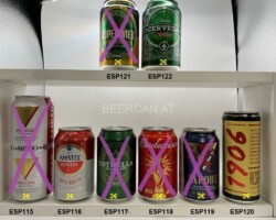 ESP115-122 AMBAR Especial 2 Canas en Una, Amstel Cerveza, Estrella De Levante, Budweiser 2022 Worldcup, Amber Export, 1906 Reserva, Koperwiek Premium Quality Beer, Spar Cerveza Clasica Latas de cerveza españolas, coleccionistas de latas de cerveza Spanish beer can collection Bierdosen Spanienl beer can Spain, Spanish beer can collector, cans Spain, beverage can Spain, lata de cerveza españa, coleccionista de latas de cerveza española, latas españa, lata de bebida españa