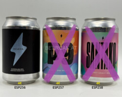 ESP256-258 Garage Beer Co. Ocata Barcelona IPA, Garage Beer Co. P9 Barcelona Weisse, Garage Beer Co. Santako West Coast IPA, Garage Beer Co. Brewery Craft Beer from Spain, Barcelona, Craft Beer Spain, Bask Craft Beer, Spanish beer can collection Bierdosen Spanienl beer can Spain, Spanish beer can collector, cans Spain, beverage can Spain, lata de cerveza españa, coleccionista de latas de cerveza española, latas españa, lata de bebida españa