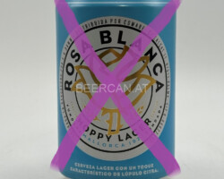 ESP263 Rosa Blanca Hoppy Lager, Beer from mallorca, Cerveza Mallorca, Spanish beer can collector, cans Spain, beverage can Spain, lata de cerveza españa, coleccionista de latas de cerveza española, latas españa, lata de bebida españa