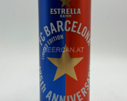 ESP264 Estrella Damm FC Barcelona Limited Edition 125th Anniversary, Spanish Soccer Beer Can, Football Beer Can, Fussball Bierdose, Spanische Fussballdose, Bierdosensammlung, Beer Can Collector Spain, Spanish beer can collector, cans Spain, beverage can Spain, lata de cerveza españa, coleccionista de latas de cerveza española, latas españa, lata de bebida españa