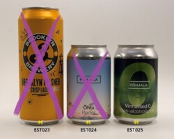 EST023-025 Brooklyn Brewery Brooklyn Pilsner Crisp Lager 500ml, Pöhjala Öhtu Porter, Pöhjala Virmalised 0 Non-alcoholic IPA 330ml, Esti Beer Can Collection, Estonia beer can, Estonia Beer Can Collector, Estonia Craft Beer Can, Beer Can MUseum Austria, Beer Can Collector Austria