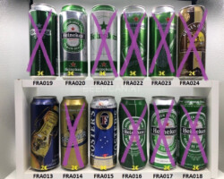 FRA013-024 canettes de bière françaises Bierdosen Frankreich, French beer can collection, beer can collector France