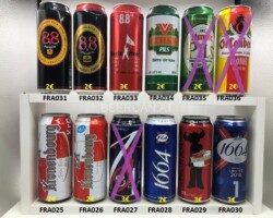 FRA025-036 canettes de bière françaises Bierdosen Frankreich, French beer can collection, beer can collector France